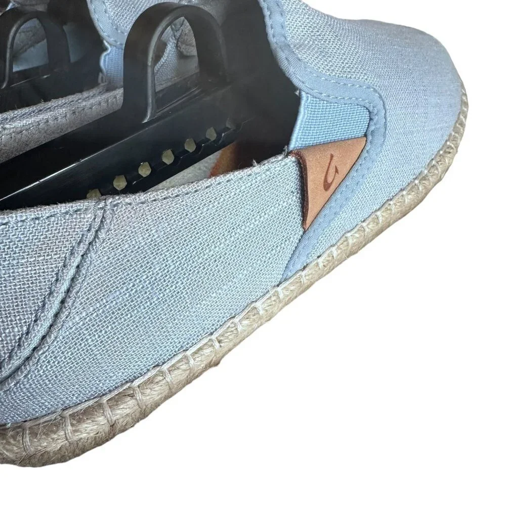 Olukai Pa'a Kapa Women's Linen Espadrilles sz 6 slip on